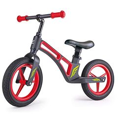 Balance Bike, Adjustable Height, Hape “Free-Cycling Balance Bike”, Light And Durable Magnesium Frame, Carrying Handle, Horse Black. 3 years +