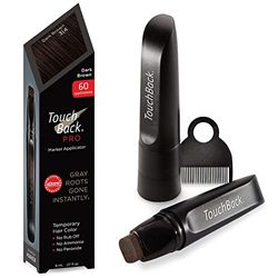 TouchBack PRO Retoque-raíz con aplicador “rotulador” – Verdadero tinte capilar – Castaño Oscuro