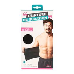 UPFIT - Ceinture de Sudation - Dimensions: 100x25cm - Bande Auto-agrippante - Taille Unique - Facile à Mettre - Matière: 90% Néoprène, 10% Polyester - Amplifie phénomène de Transpiration