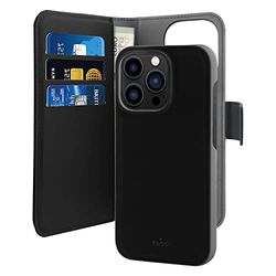 Puro PUROFOLIOMAGIP14PMBK - Folio magnetiskt fodral IP14 Pro Max svart