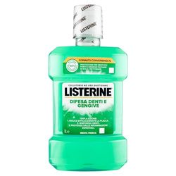 Listerine Obrona zębów i dziąseł, potrójne działanie do płukania ust, silne zęby i zdrowe dziąsła, świeża mięta, 1 litr
