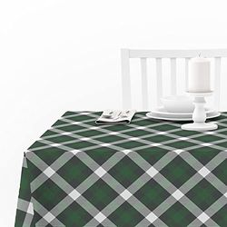 Doge Milano Nappe avec impression numérique, 100% Made in Italy Nappe antidérapante pour salle à manger, lavable et antitache, Modèle Natale - Rotterdam, cm 240x140