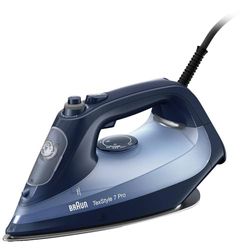 Braun Texstyle 7 Pro Stoomstrijkijzer SI 7160 BL, Strijkijzer met Freeglide 3D Technologie, Verticale Stoom, 3100W, Blauw