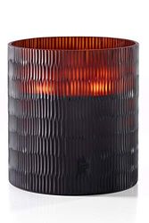 Onno RHOMBUS - Candela profumata in vetro, colore: marrone, S