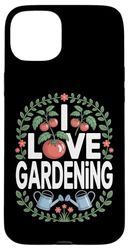 I Love Gardening Tomate Plant Coque pour iPhone 15 Plus