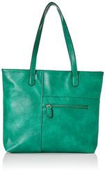 Envy Women's Kylie Plain Green Shoulder Bag, Large