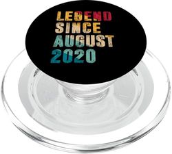 Regalo retro de 5º cumpleaños - Leyenda desde agosto de 2020 PopSockets PopGrip para MagSafe
