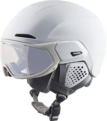 ALPINA Unisexe - Adultes, Alto V Visierhelm, White Matt, 55-59 cm