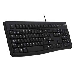 Logitech K120 Wired Business Keyboard, QWERTY Spanish Layout - Black