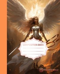 Composition Notebook: A lined college-governed notebook that expresses a mythical warrior history in hyperreality illustrations journal with 120 College Rules