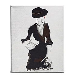 HOMEMANIA Quadro Woman - Ritratto - per Soggiorno, Camera - Multicolore in Poliestere, Legno, 45 x 3 x 70 cm