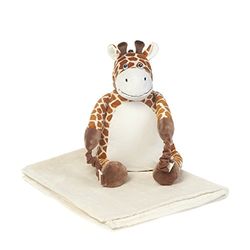 Bobo Buddies Rugzak 3-in-1 met knuffeldeken, bruin (giraffe), 35 cm, Rugzak voor kinderen