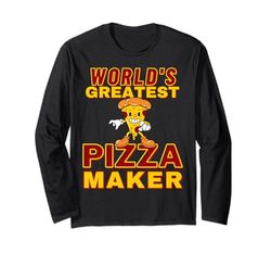 Divertida Pizza Chef Pizza Maker Manga Larga