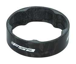 FSA headset spacer/afstandhouder van koolstofvezel; voor het instellen van de stuurhoogte, uniseks; zwart; 2,86 cm x 10 mm