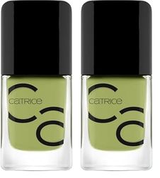 Catrice CATRICE ICONAILS Vernis à ongles gel Lacquer n° 176 - Vert - Longue durée - Brillant - Sans acétone - Végétalien - Sans particules de microplastiques - Sans conservateurs - 10,5 ml (Lot de 2)