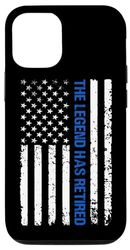 Custodia per iPhone 15 Regalo di pensione ufficiale di polizia The Legend Has Retired