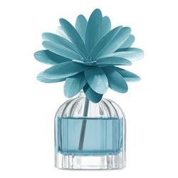 MUHA' | Profumatore per ambienti Flower Diffuser, Fragranza Brezza Marina, Diffusore Ambiente con Fiore in Legno di Betulla, Formato da 60 ml