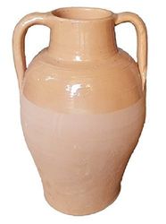 LANGELLA SMALTATA IN TERRACOTTA; ALTEZZA CM. 40.