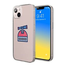Bonateks, Custodia stampata digitale, compatibile con iPhone 14, custodia per cellulare, custodia protettiva, antiurto, silicone, flessibile, trasparente