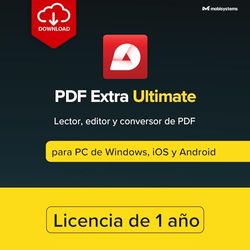 PDF Extra Ultimate | Lector y editor de PDF completo | Cree, edite, convierta, combine, comente, complete y firme archivos PDF | 1 PC de Windows y 2 dispositivos móviles | 1 usuario [Online Code]