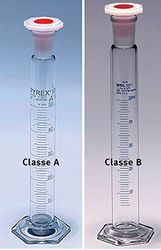 SCILABWARE 251595 meetcilinder 250 ml met gestandaardiseerde hals DIN, klasse A, gecertificeerd (2 stuks)