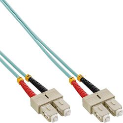 InLine 21993 Cavo Bretella Fibra Ottica Duplex, SC/SC, 50/125µm, OM3, 5M Nero