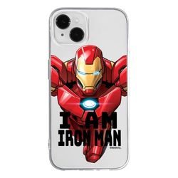 ERT GROUP mobiltelefonfodral för Apple Iphone 14 PLUS originalt och officiellt licensierat Marvel mönster Iron Man 029 optimalt anpassad till formen på mobiltelefonen, gedeeltelijk transparant