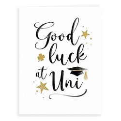 Classic Good Luck Card Veel succes bij Universtiy - 8 x 6 inch - Regal Publishing