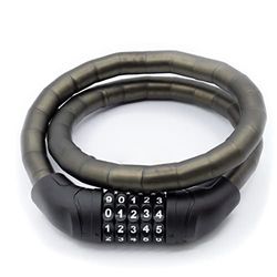 DANSI Antivol pour vélo - Serrure à combinaison à 5 chiffres Antifurto blindato per bici I protezione antifurto sicura con 2 chiavi I antifurto per bici, bike lock, antifurto per bici, E-Bike