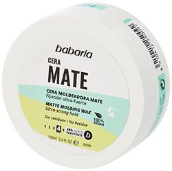 BABARIA Unisex's B Discipline CERA Moldeadora Mate 100ML MATT MOLDING Wax, Negro, Only