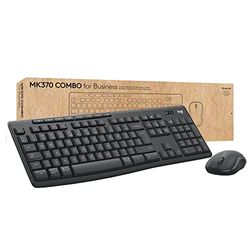 Logitech MK370 Combo voor business, draadloos toetsenbord en muis, USB-ontvanger Logi Bolt veilig, Bluetooth, wereldwijde certificering Windows/Mac/Chrome, Linux, Italiaans QWERTY - grijs