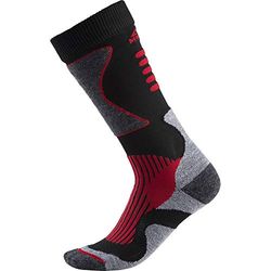 McKinley New Nils Ski Kousen, Zwart/Rood, Maat 36-38