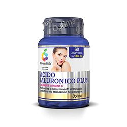 Colours of Life Acido Ialuronico Plus - Integratore di Acido Ialuronico - per il Mantenimento del Tessuto Connettivo e la Formazione del Collagene - Senza Glutine e Vegano, 60 Compresse