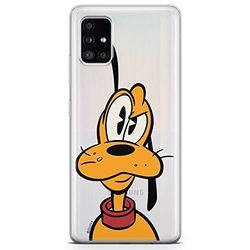 ERT GROUP mobiltelefonfodral för Samsung A51 5G originalt och officiellt licensierat Disney mönster Pluto 001 optimalt anpassad till formen på mobiltelefonen, gedeeltelijk transparant