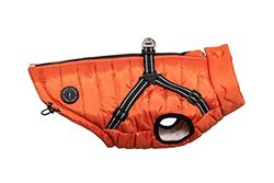CHIARA Nick winterjas met harnas CHJ-2331TR-XS-CHIARA hondenjas, harnas winter (maat: XS, materiaal: polyester, waterafstotend, winddicht, individueel veranderbaar), terracotta