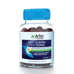 Arkopharma Arkosueño Dormigummies 30 Gummies Sin Azúcar, Conciliar Sueño Fácilmente, 1,9mg Melatonina, Melisa, Tila y Amapola de California Para Dormir, Vegano