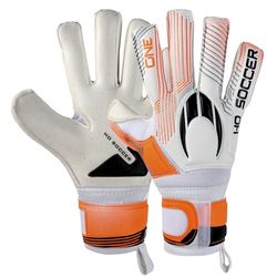 HO Soccer One NG Blade Shield keepershandschoenen, uniseks, kinderen, wit/oranje, maat 4,5