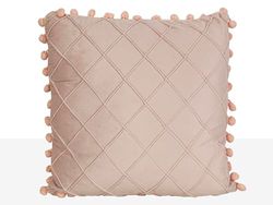 COJIN TERCIOPELO C/MADROÑOS ROSA CLARO 400 GRMS