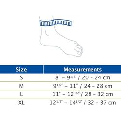 Actimove SPORTS EDITION Bandage de cheville – Slim Fit – pour le sport – en cas de blessures et d'entorses légères de la cheville – Noir, Extra Large