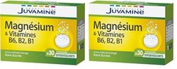 JUVAMINE - Magnésium + Vitamines B6, B2, B1 - Orange - 30 Comprimés Effervescents (Lot de 2)