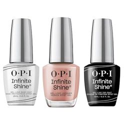 OPI Infinite Shine Long-wear Nail Polish, Gel-Like Nail Varnish with no UV lamp needed, 3-Step System for up to 11 days of vibrant colour, Base Coat & Nail Polish & Top Coat, Barefoot in Barcelona, 3x