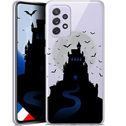 Caseink fodral för Samsung Galaxy A72 4G/5G (6.7) [HD gel tryckt i Frankrike Halloween kollektion design slott mardröm - mjuk - ultratunn]