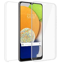 Przezroczysty podwójny futerał PC + TPU Full Body 360 do Samsung Galaxy A03