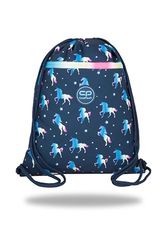 Coolpack Unisex kinderen groen eenhoorn blauw sporttas met trekkoord, blauw, blauw, Einheitsgröße