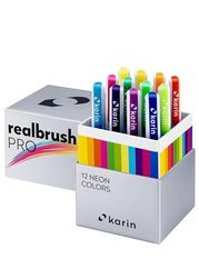 Karin Realbrush PRO Neon Colors: un juego de 12 pinceles en un estuche exclusivo y protector.