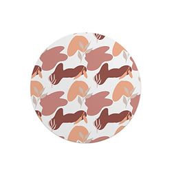 Questo Casa, Ronde digitaal bedrukte muismat, antislip onderkant, voor kantoor en thuis, diameter: 22 cm