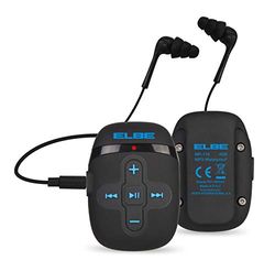Elbe MP-118 - Leitor MP3 4 GB resistente à água, cor preta