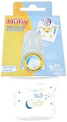 Nûby ID68059BLUE-LM Little Moments vattenflaska med flera flaskor, 180 ml, blå