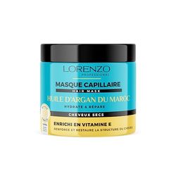 Maschera per capelli all'olio di Argan del Marocco (capelli secchi) 500 ml Lorenzo Professional