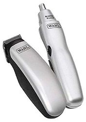 Wahl - Set da viaggio con epilatore di precisione per naso e regolabarba, funzionamento a batteria, con custodia